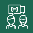 Onder begeleiding - icoon